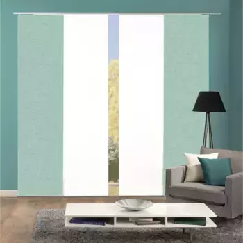 ИДЕИ ДЛЯ ДОМАШНЕЙ ЖИЗНИ Раздвижные шторы «PIVE SET OF 4», (4 шт.), набор раздвижных штор с цифровой печатью из 4 шт. PIVE Home Wohnideen, цвет mint