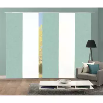 ИДЕИ ДЛЯ ДОМАШНЕЙ ЖИЗНИ Раздвижные шторы «PIVE SET OF 5», (5 шт.), набор раздвижных штор с цифровой печатью из 5 шт. PIVE Home Wohnideen, цвет mint