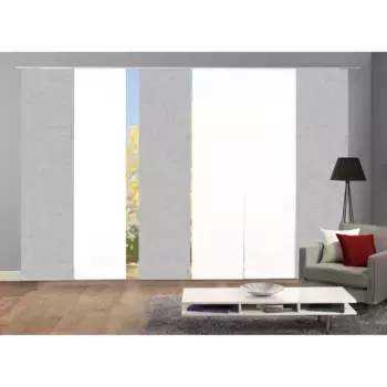 ИДЕИ ДЛЯ ДОМАШНЕЙ ЖИЗНИ Раздвижные шторы «PIVE SET OF 6», (6 шт.), набор раздвижных штор с цифровой печатью из 6 шт. PIVE Home Wohnideen, цвет silberfarben