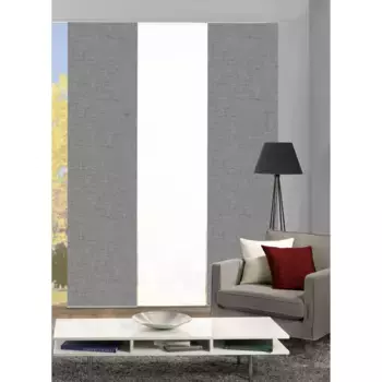 ИДЕИ ДЛЯ ДОМАШНЕЙ ЖИЗНИ Раздвижные шторы «PIVE SET OF 3», (3 шт.), раздвижные шторы с цифровой печатью, набор из 3 шт. PIVE Home Wohnideen, серый