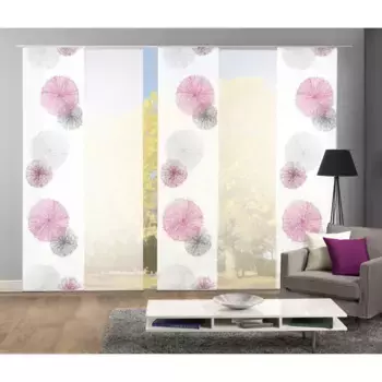 ИДЕИ ДЛЯ ДОМАШНЕЙ ЖИЗНИ Раздвижные шторы «SCOPPIO», (5 шт.), ВxШ: 245x60, включая монтажные принадлежности Home Wohnideen, цвет flieder