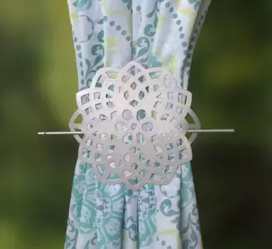 ИДЕИ ДЛЯ ЖИЗНИ ДОМА "ЦВЕТЫ" завязки HOME WOHNIDEEN 12 см, цвет silberfarben