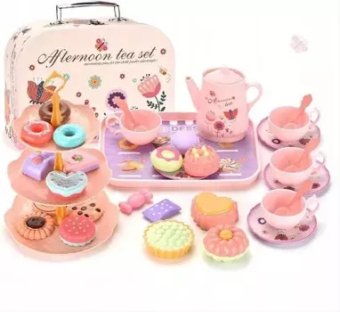 Идеи Подарков Девочке 3-6 Лет Кофейно-Чайный Сервис Для Детей В Чемодане K&M