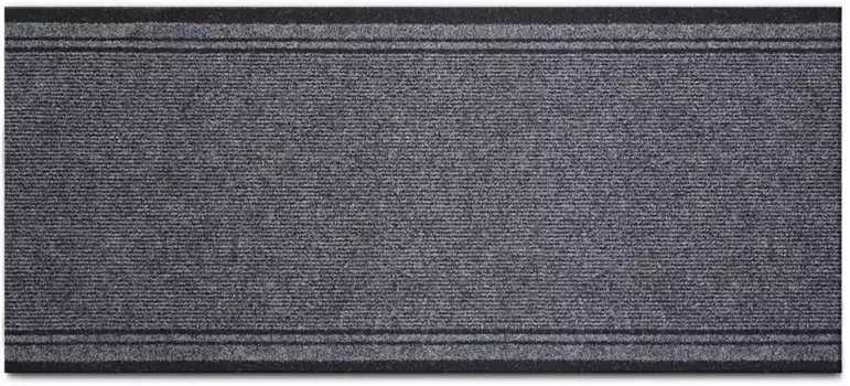 Идеи Primaflor: текстильная дорожка для кухни "МАЛАГА", прямоугольная, из фетра, прочная, износостойкая, простая в уходе, нескользящая Primaflor-Ideen in Textil 66х350 см, серый