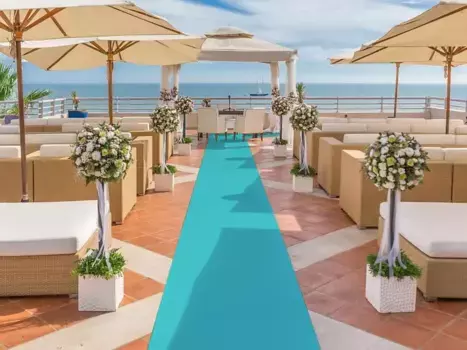 Идеи Primaflor в текстильной дорожке "Ковер для мероприятий PODIUM" Primaflor-Ideen in Textil 200х1400 см, бирюзовый