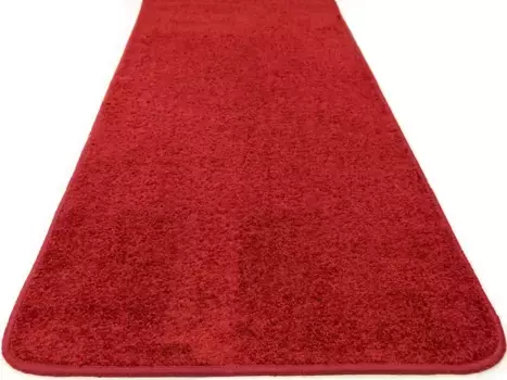 Идеи Primaflor в текстильной дорожке "Ковер МУМБАЙ", прямоугольная, ковровая дорожка, мягкий короткий ворс, однотонные цвета Primaflor-Ideen in Textil 80х300 см, красный