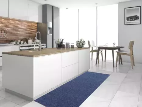 Идеи Primaflor в текстильной кухонной направляющей "PICOLLO", прямоугольной формы, фетр, прочная и простая в уходе, нескользящая, для кухни Primaflor-Ideen in Textil 100х650 см, синий