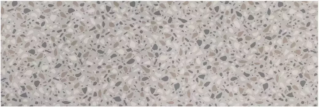 Идеи Primaflor в текстильной виниловой направляющей "Кухонная направляющая TERRAZZO", прямоугольная, кухонная направляющая из винила, протираемая, для кухни Primaflor-Ideen in Textil 45х250 см, серый