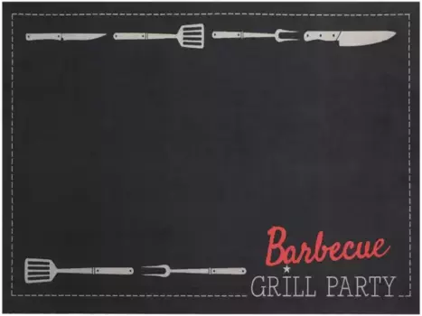 Идеи Primaflor в текстильном коврике "Коврик для гриля-барбекю GRILL PARTY" Primaflor-Ideen in Textil 90х120 см, черный