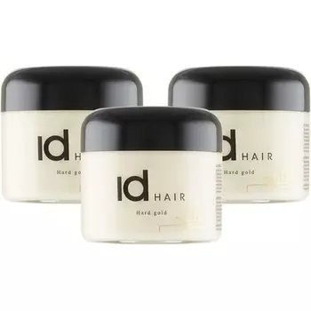 Idhair Твердый золотой воск для коротких волос для мужчин, 100 мл — упаковка из 3 шт., Id Hair