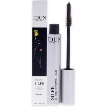 Idun Minerals Silfr Удлиняющая тушь для ресниц 012 Коричневый для женщин 0,34 унции Idun Minerals Ab