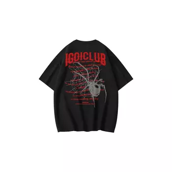 Igoi футболка унисекс, Черный (хлопок)