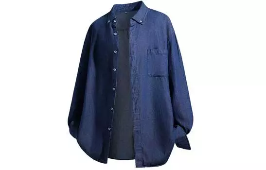 Igoi рубашка унисекс, Средний синий