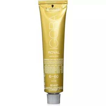 Igora Royal Absolutes Permanent Anti-Age Color Creme 60 мл 6-60 Темно-русый шоколадный натуральный, Schwarzkopf