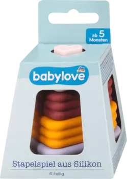 Игра-складочка из силикона 4 шт. сердечки 1 шт. babylove