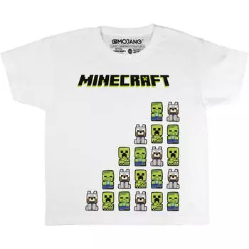 Игровая футболка Minecraft, белый
