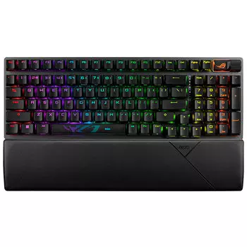 Игровая клавиатура Asus ROG Strix Scope II 96, NX Ice Storm gray, PBT, чёрный
