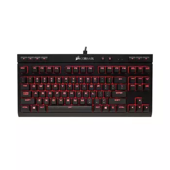 Игровая клавиатура Corsair K63 Compact, Cherry MX Red, чёрный, английская раскладка