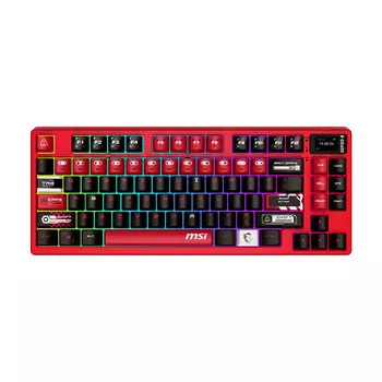 Игровая клавиатура MSI Forge GK600 W Formula, Blue Switch, красный