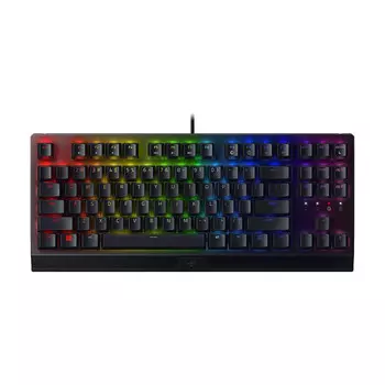 Игровая клавиатура Razer BlackWidow V3 TKL (Green Switch), черный, английская раскладка