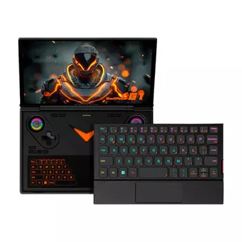 Игровая консоль OneXPlayer G1 Mini, 64Гб/2Тб, Ryzen AI 9 HX 370, чёрный