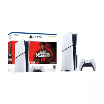 Игровая консоль Sony PlayStation 5 Disk Edition (Slim) Modern Warfare III Bundle, 1 ТБ, белый