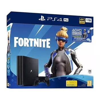 Игровая приставка Sony PlayStation 4 Pro, 1 ТБ, черный + игра Fortnite
