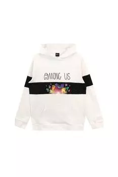 Игровая толстовка с капюшоном Among Us, белый