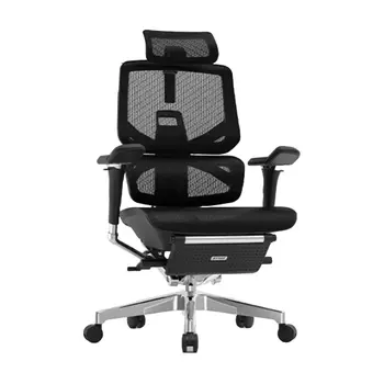 Игровое кресло Ergomax Emperor 2 PROMAX, подставка для ног, черный