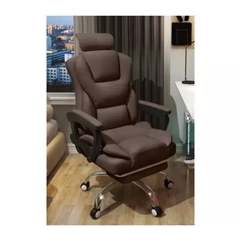 Игровое кресло Insdea HDA051-II, губка, с подставкой для ног, алюминий, коричневый