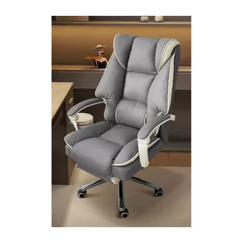 Игровое кресло Insdea HDA067, сталь, с подставкой для ног, серый