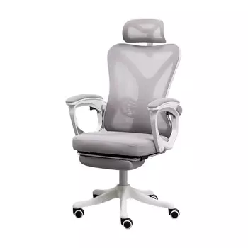 Игровое кресло Insdea YKA024, Sponge, нейлон, серый/белый