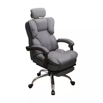 Игровое кресло Yipinhui P503, нейлон, подставка для ног, серый