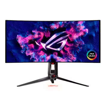 Игровой изогнутый монитор ASUS PG34WCDM, 34", 3440x1440, OLED, 240 Гц, чёрный