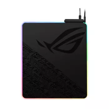 Игровой коврик для мыши ASUS ROG Balteus Qi RGB, чёрный