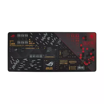 Игровой коврик для мыши ASUS ROG SCABBARD II EVA EDITION, чёрный-цветной