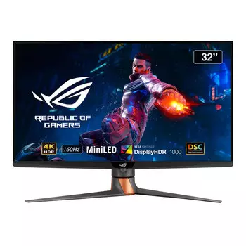 Игровой монитор Asus ROG Swift PG32UQXR, 32" 4K, 160 Гц, Fast IPS, чёрный
