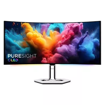 Игровой монитор Lenovo Legion Pro OLED, 34'', 3440 x 1440, 240 Гц, белый
