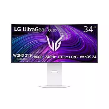 Игровой монитор LG UltraGear OLED GX9s 34GX90SA, 34", 3440x1440, 240 Гц, OLED, белый