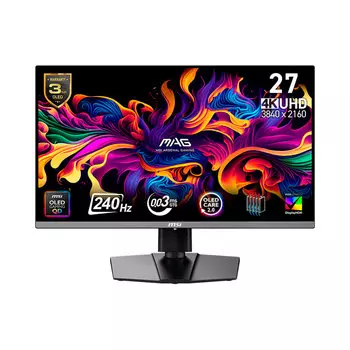 Игровой монитор MSI MAG 272UP QD-OLED X24, 26.5'', 3840х2160, 240 Гц, QD-OLED, черный