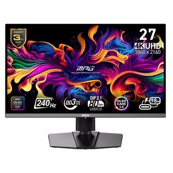 Игровой монитор MSI MPG 272URX 26.5'', 3840 x 2160, 240 Гц, QD-OLED, черный