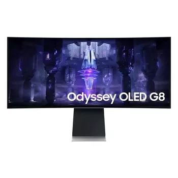 Игровой монитор Samsung Odyssey OLED G8 G85SB 34'', WQHD, 175 Гц, серебристый