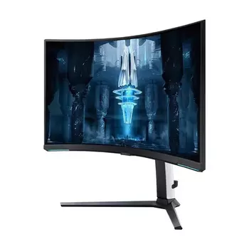 Монитор игровой Samsung S32BG850NC, 32", 3840х2160, 240 Гц, VA, черный/белый