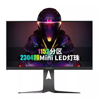 Игровой монитор ViewSonic VX2781-4K-PRO, 27", 3840х2160, 150 Гц, MiniLED, чёрный