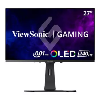 Игровой монитор ViewSonic XG272-2K-OLED, 27", 2560x1440, 240 Гц, OLED, чёрный-белый