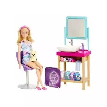 Игровой набор Barbie Sparkle Spa Day HCM82