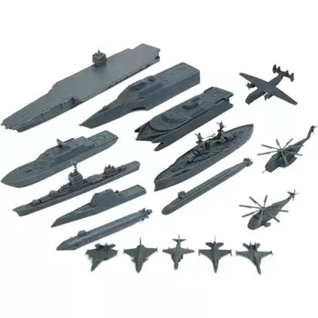 Игровой набор Betty Becky Военные корабли, 17 штук