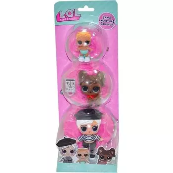 Игровой набор Bisepetim Lol Куколки и питомец, белый