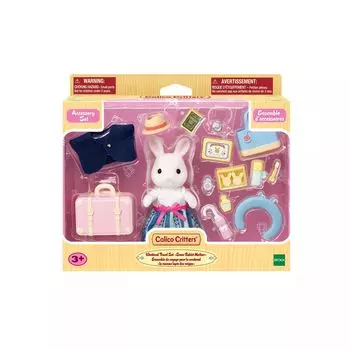 Игровой набор Calico Critters Snow Rabbit Mother's Weekend Travel Dollhouse с фигуркой и аксессуарами Calico Critters