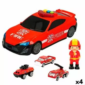Игровой набор для автомобиля Speed & Go Fireman Light Sound 1:64 (4 шт.) Inna marka